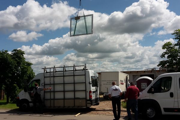 Konstruktionen aus Glas